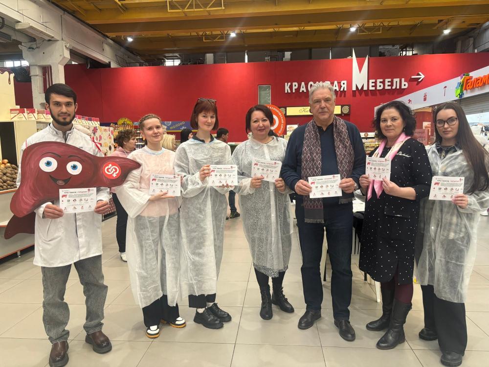 В субботу 14 марта, в торговом центре "Красные холмы" проведена акция по экспресс-тестированию на вирусный гепатит С