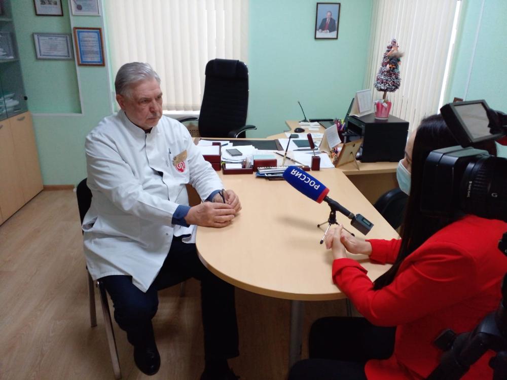 Сегодня, 26 декабря, главный врач нашего Центра Сергей Борисович Рыбалкин дал большое интервью журналистам телеканала «Россия-1 Пенза»