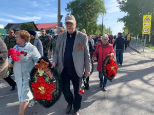 Сегодня 9 мая проведен торжественный митинг, посвященный 78-й годовщине Победы в Великой Отечественной войне 1941-1945гг. Сотрудники возложили  венки  и цветы на воинские захоронения на Митрофаньевском кладбище